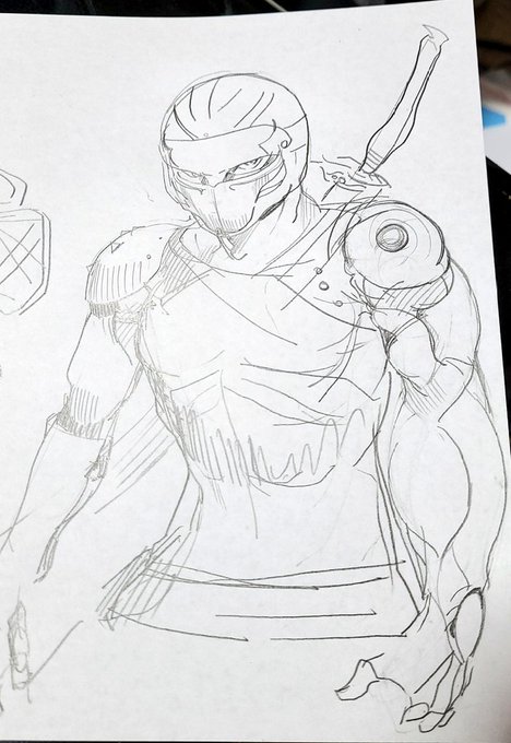 手慰みに地の絵柄でらくがき 