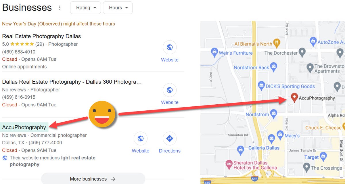 @AccuPhotography, founded by @rfogerty, showed up in the TOP 3 in Google's SERP. Moving on up 🚀. Someone searched for, 'real estate photography Dallas gay', and found my business in the TOP 3. Yippee 😁. Nice way to start 2023.
#lgbt #lgbtbiz #lgbtfounder #CowboyRick 🤠