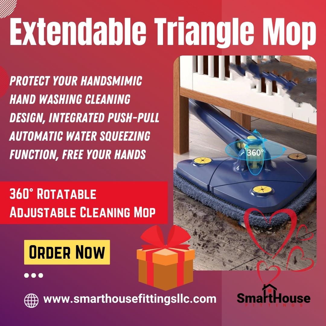Smart_House__'s tweet photo. Extendable Triangle Mop. 360° Rotatable Adjustable Cleaning Mop. Protect your handsMimic hand washing cleaning design, integrated push-pull automatic water squeezing function, free your hands

Shop Now👉👉 https://t.co/7D4UG91wHg      

#legextension #worldgym #wellbeing https://t.co/otiHV9dEG1