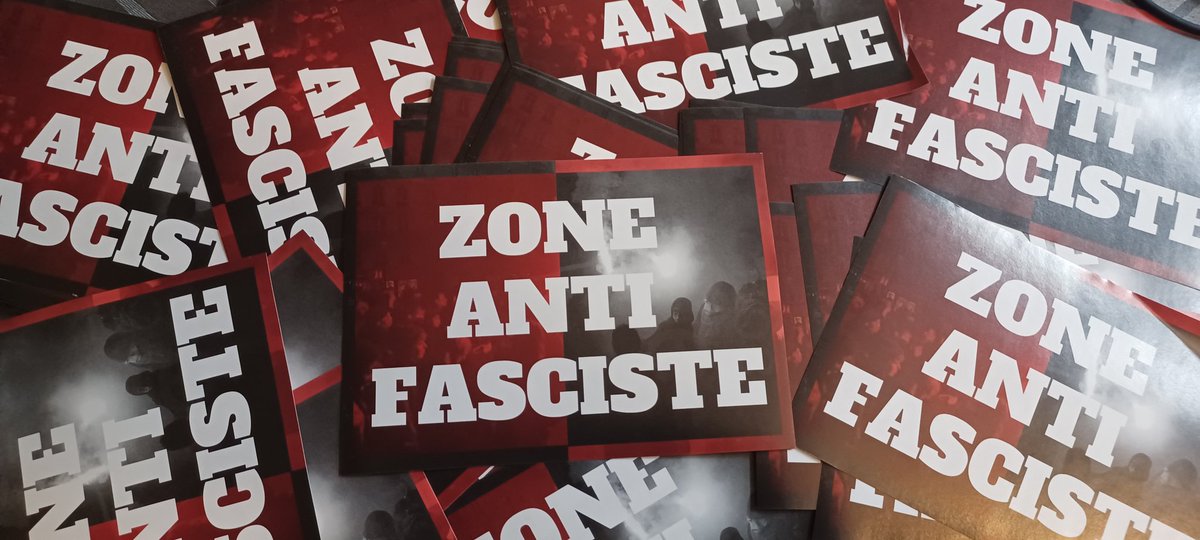ZONE ANTIFASCISTE 

Nouvelle année nouvelle taille !

' zone antifasciste ' disponible maintenant en 10,5×14,8 (A6) 🔥 

Pour commander c'est ici : 
afa77.bigcartel.com

#77antifa #Antifa #SupportYourLocalAntifa