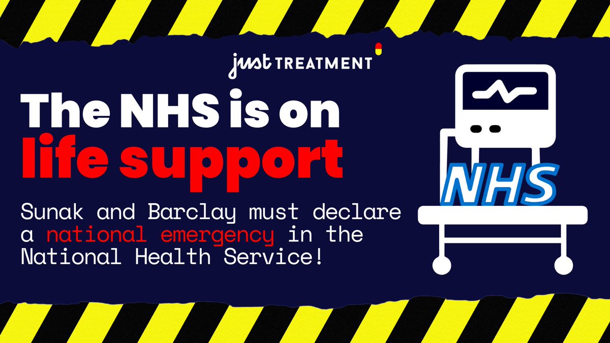 Adrienne Wild (@fabgardening) on Twitter photo By refusing to invest in our #NHS, <a href="/RishiSunak/">Rishi Sunak</a> and <a href="/SteveBarclay/">Steve Barclay</a> are making a political choice that's leading to the needless deaths of patients.
We urge them to declare a national emergency and take urgent action now!
#NHSOnLifeSupport By refusing to invest in our #NHS, <a href="/RishiSunak/">Rishi Sunak</a> and <a href="/SteveBarclay/">Steve Barclay</a> are making a political choice that's leading to the needless deaths of patients.
We urge them to declare a national emergency and take urgent action now!
#NHSOnLifeSupport