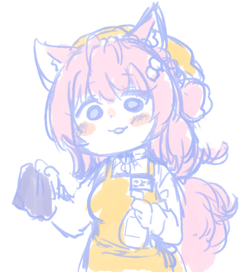 博衣こより 「」|ねこやまのイラスト