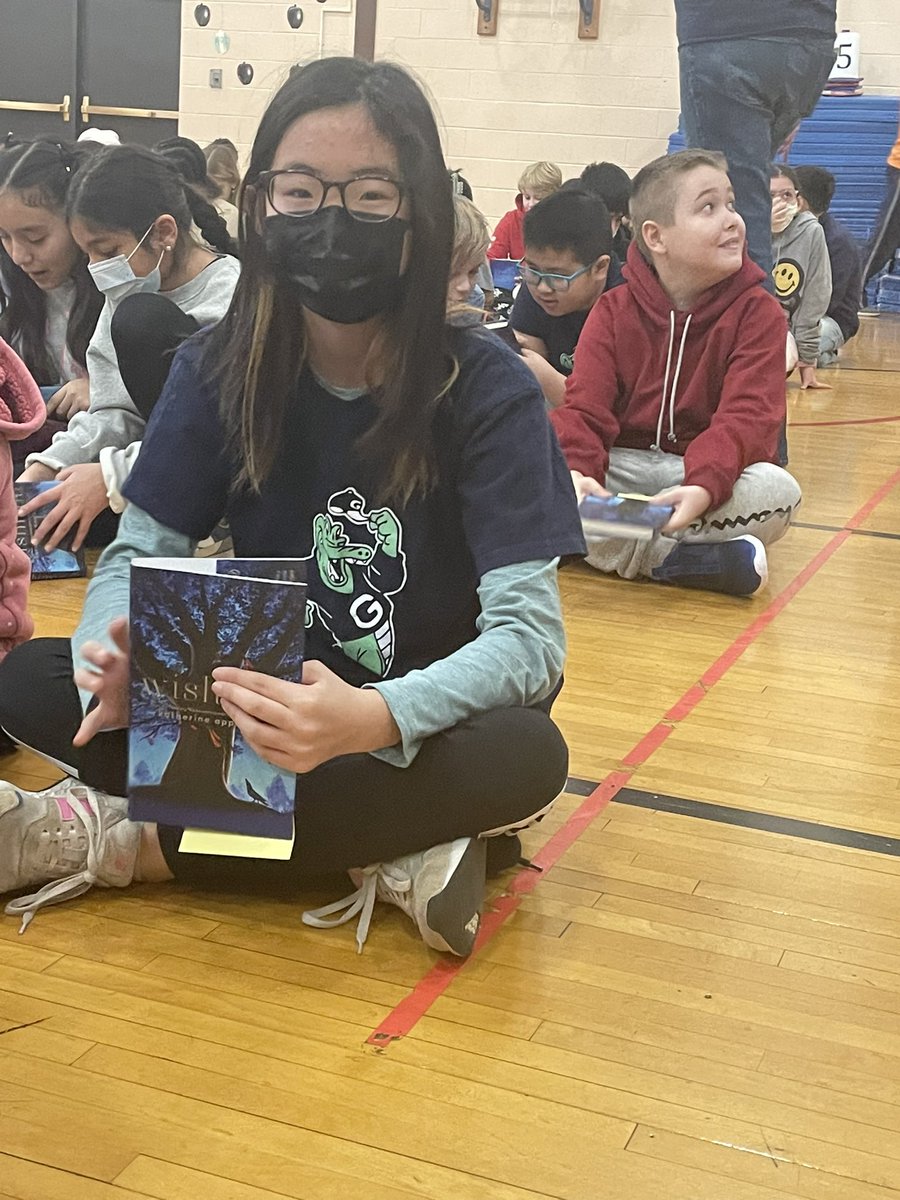 The big reveal! Wishtree is our One School, One Book selection. Our gators are excited! <a href="/GlenGroveSchool/">GlenGroveSchool</a> #weareD34