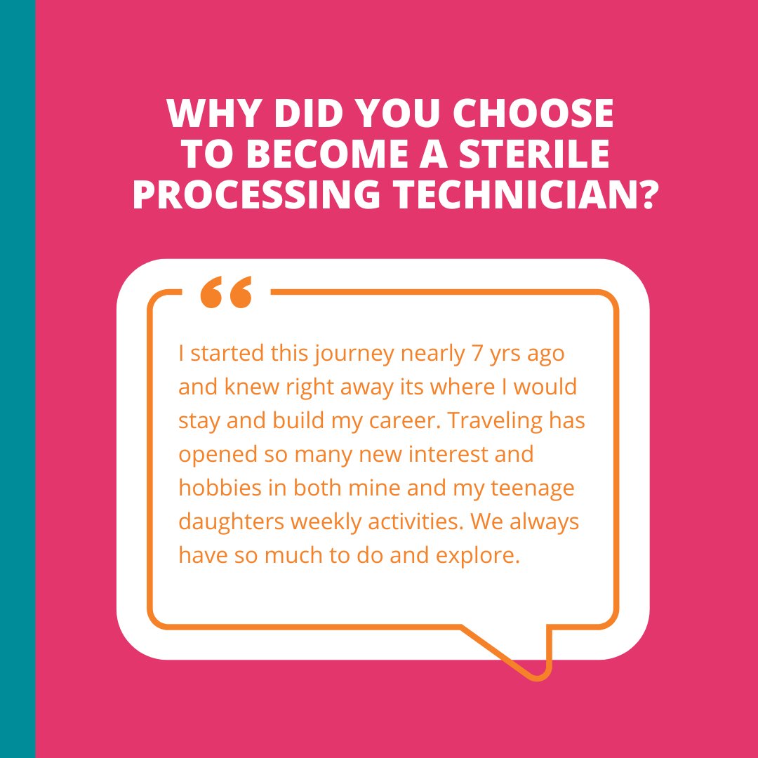 sunbeltstaffing's tweet image. Meet Jacqueline, a #SterileProcessingTechnician on assignment with us in TN! As an SPT, Jacqueline ensures that surgical equipment is clean and available. We wanted to learn more about Jacqueline, so we asked her a few questions. Here is what she said: