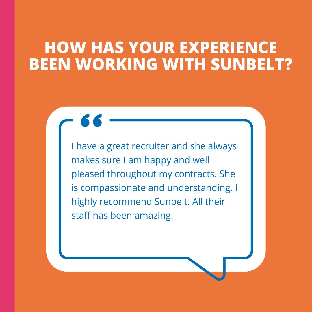 sunbeltstaffing's tweet image. Meet Jacqueline, a #SterileProcessingTechnician on assignment with us in TN! As an SPT, Jacqueline ensures that surgical equipment is clean and available. We wanted to learn more about Jacqueline, so we asked her a few questions. Here is what she said: