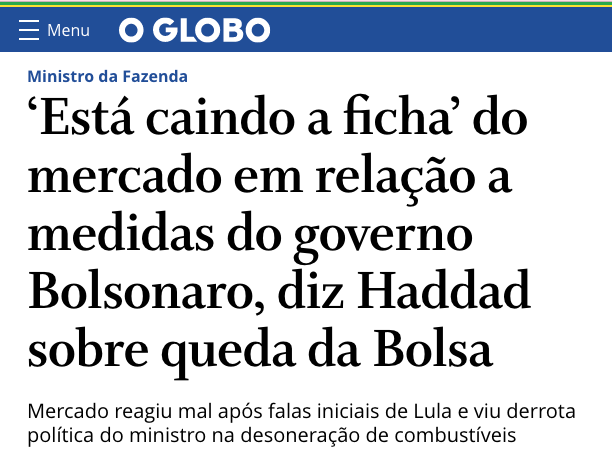 Vamos assim até 2026, se o ladrão durar tanto, com petistas causando estragos e usando Bolsonaro como bode expiatório... 🤡
