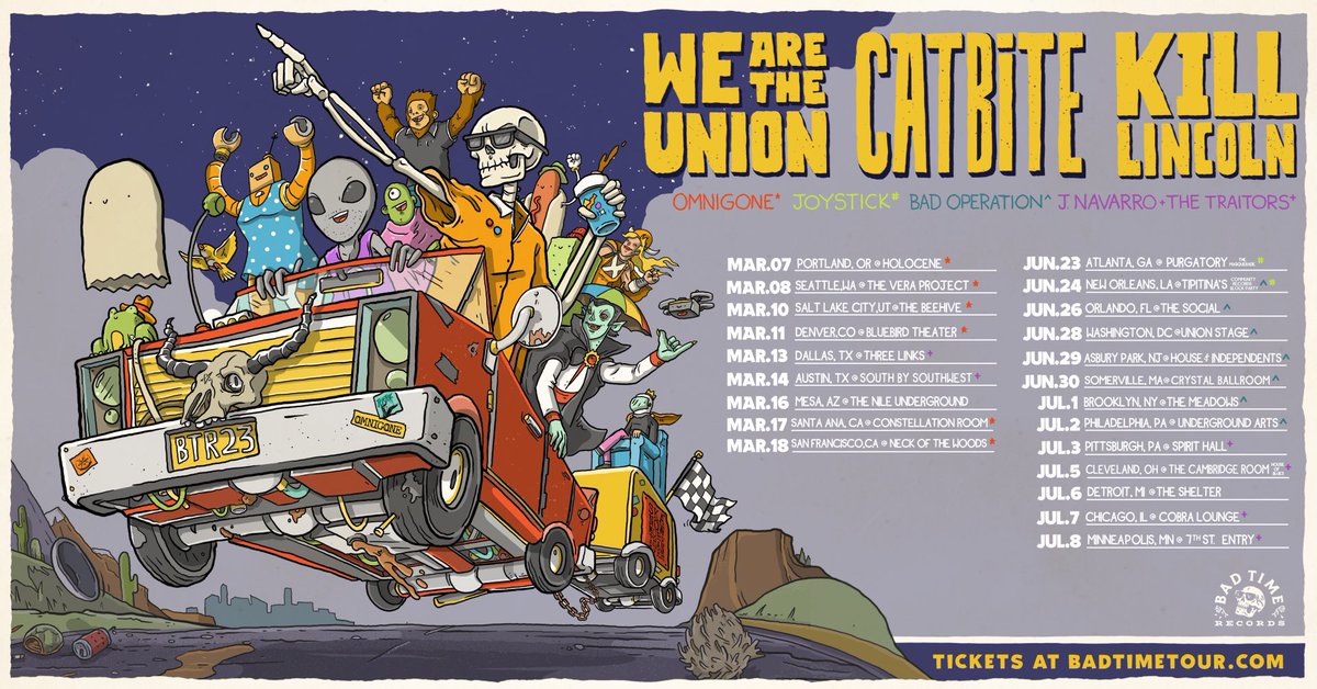 HUGE BAD TIME RECORDS TOUR ANNOUNCEMENT!! On sale Friday 10am local!
😳🥵😳🥵😳🥵