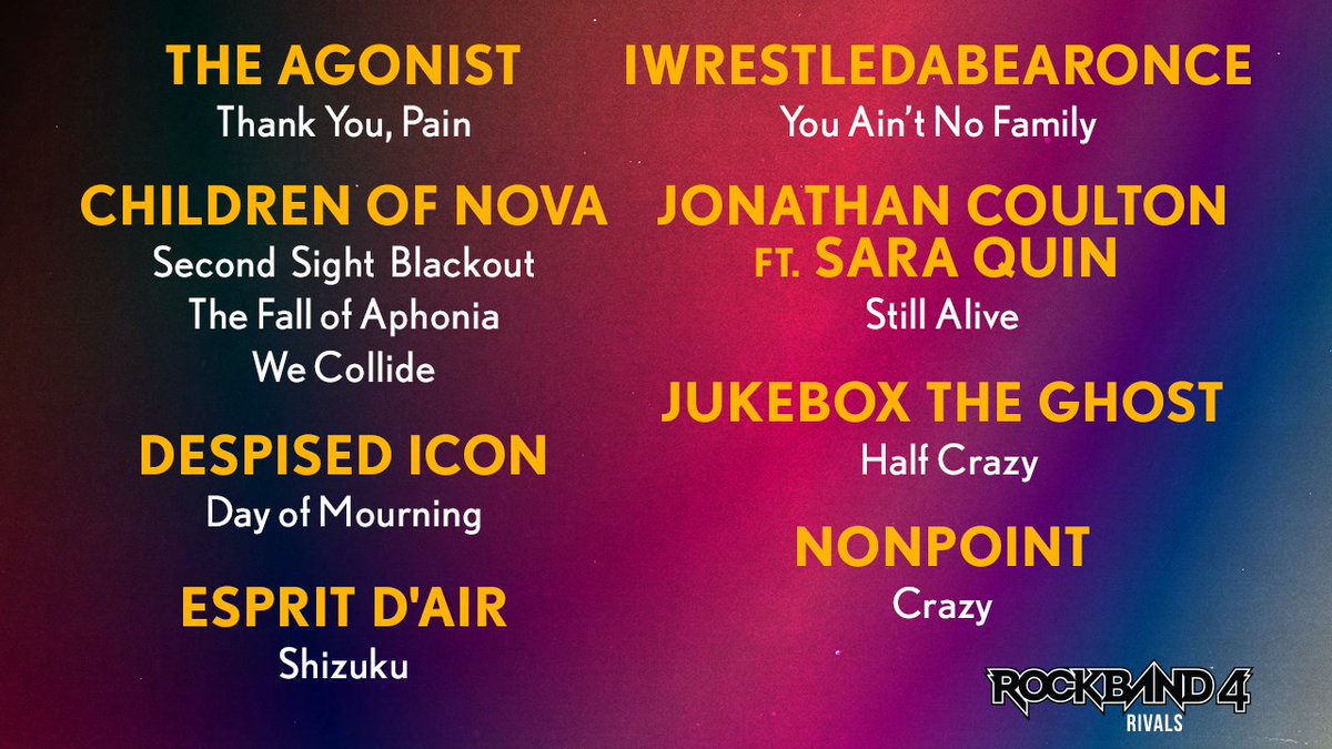 RockBand tweet picture