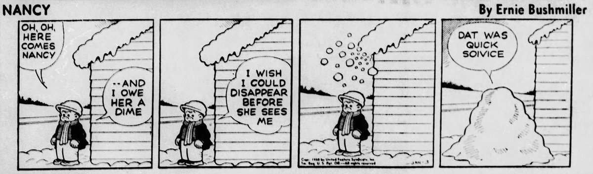 Nancy By Ernie Bushmiller 1.3.50