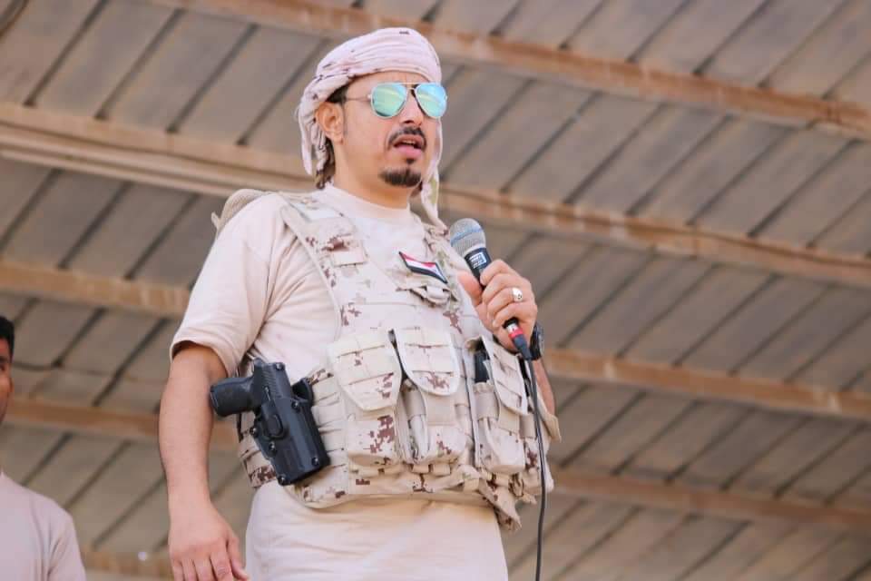 khalednakhbe's tweet photo. العميد مختار النوبي في كلمتة خلال العرض العسكري المهيب الذي شهدتة ردفان

نؤكد للرئيس القائد عيدروس قاسم الزبيدي القائد الاعلى للقوات المسلحة الجنوبية قواتنا على درجه عاليه من اليقظه والاستعداد القتالي وجاهزين في أي زمان ومكان لتنفيذ توجيهاتكم العسكرية وتحرير كل شبر من أرض الجنوب https://t.co/zzNyVI8COX