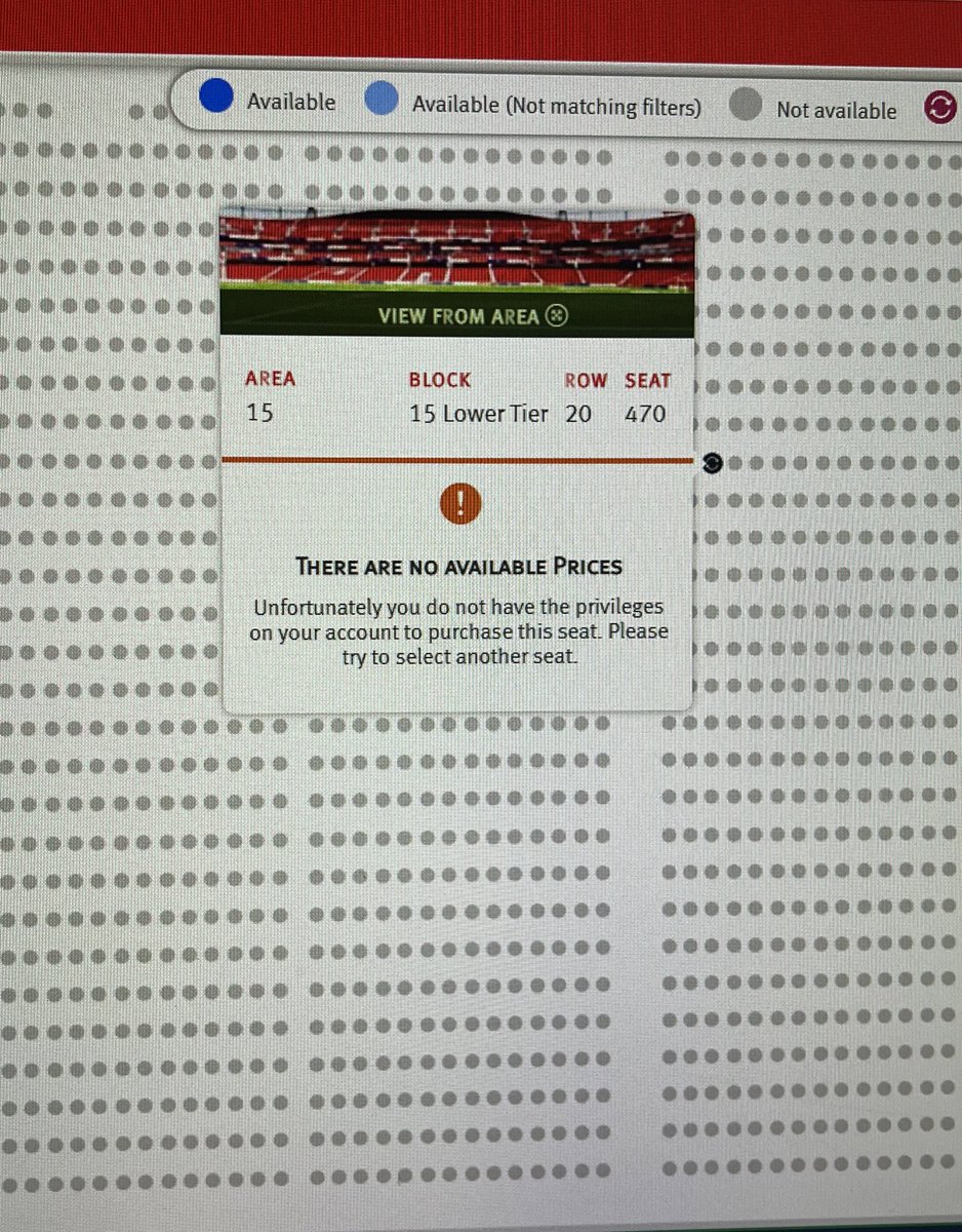 I’m a red member but when I try to buy resale tickets on the exchange for the Newcastle match I get this error… any idea why? <a href="/Arsenal/">Arsenal</a> <a href="/arseblog/">arseblog</a> <a href="/REDactionAFC/">REDaction Gooners</a> not bought via exchange before