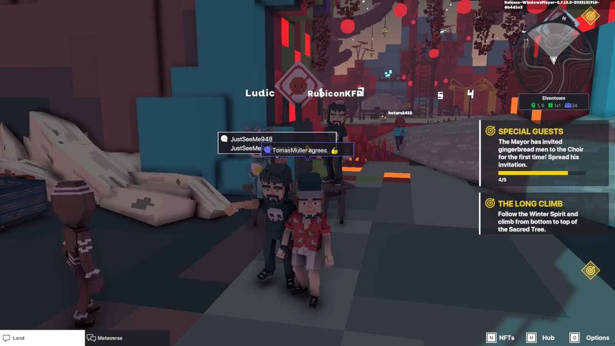 TomasMu05885113's tweet photo. @TheSandboxGame I found one of the "No smile allowed" signs in Elventown!😐 I participated in the #SeasonsGreetingsTSB challenge for a chance to win an NFT! https://t.co/fofJtuEixI