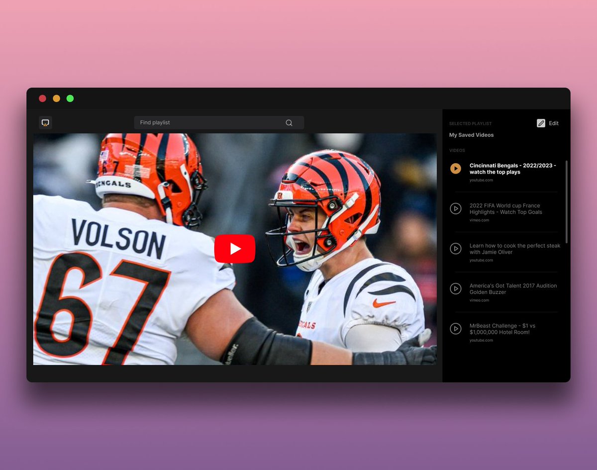Made a #Bengals game highlight video playlist. Create your own at plai.tv 
  
#Cincinnati #NFL #ESPN