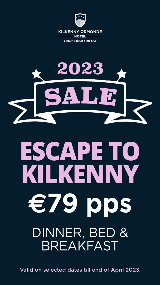 If you’re in the market for a great stay at a great price #VisitKilkenny