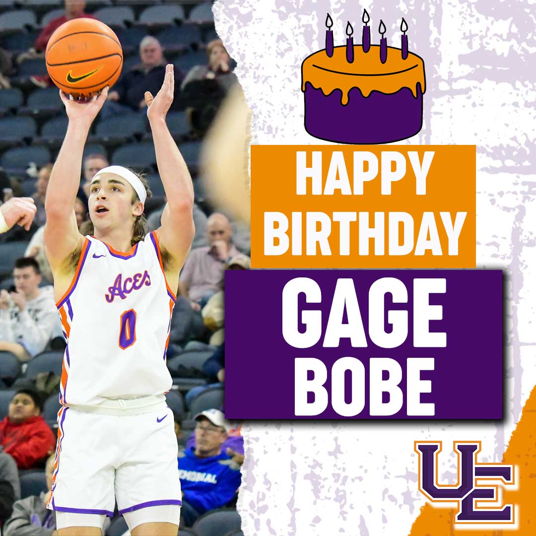 UEAthletics_MBB's tweet photo. Wishing a happy birthday today to Gage Bobe!

🏀 #ForTheAces https://t.co/wv9QLEpez1