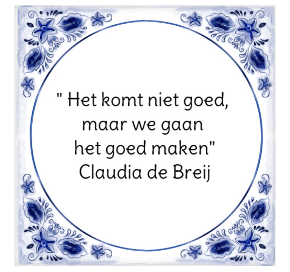 Het komt niet goed, maar we gaan het goed maken