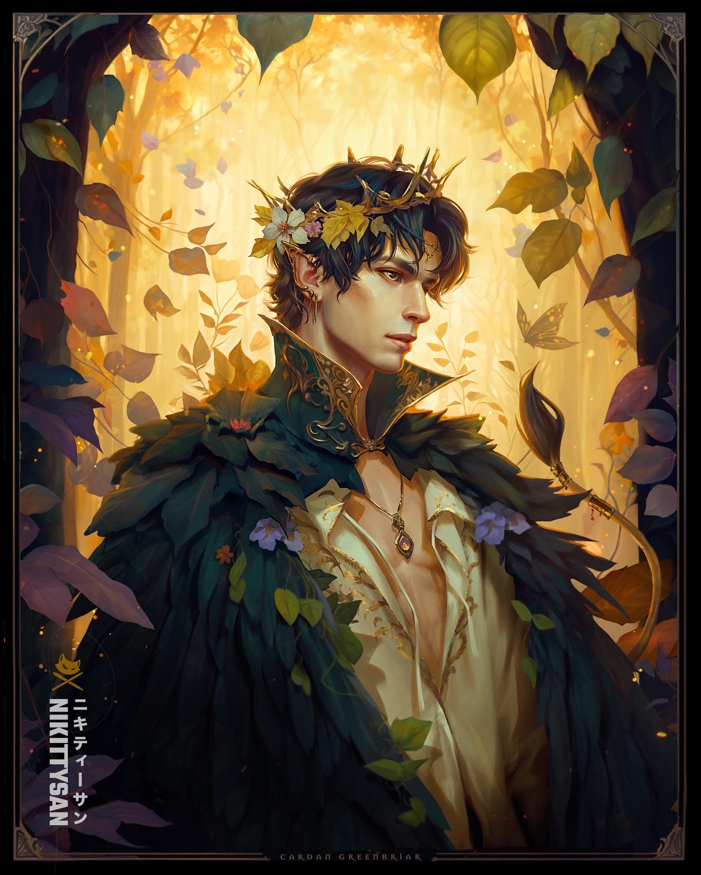 Alegaciones techo Adelaida Nikittysan ∞🌙🌹🔥❤️ on Twitter: "🍁Cardan Greenbriar🍃 - In celebration of  The Stolen Heir releasing today, here's Cardan from the Folk of the Air  series!! I LOVED that series so I'm so excited