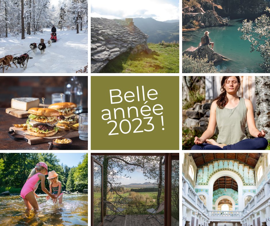 🥳 On vous souhaite une année pleine de rencontres, de balades, d'explorations, de découvertes gastronomiques et culturelles, et de douceur ! #auvergne #exploronsensemble