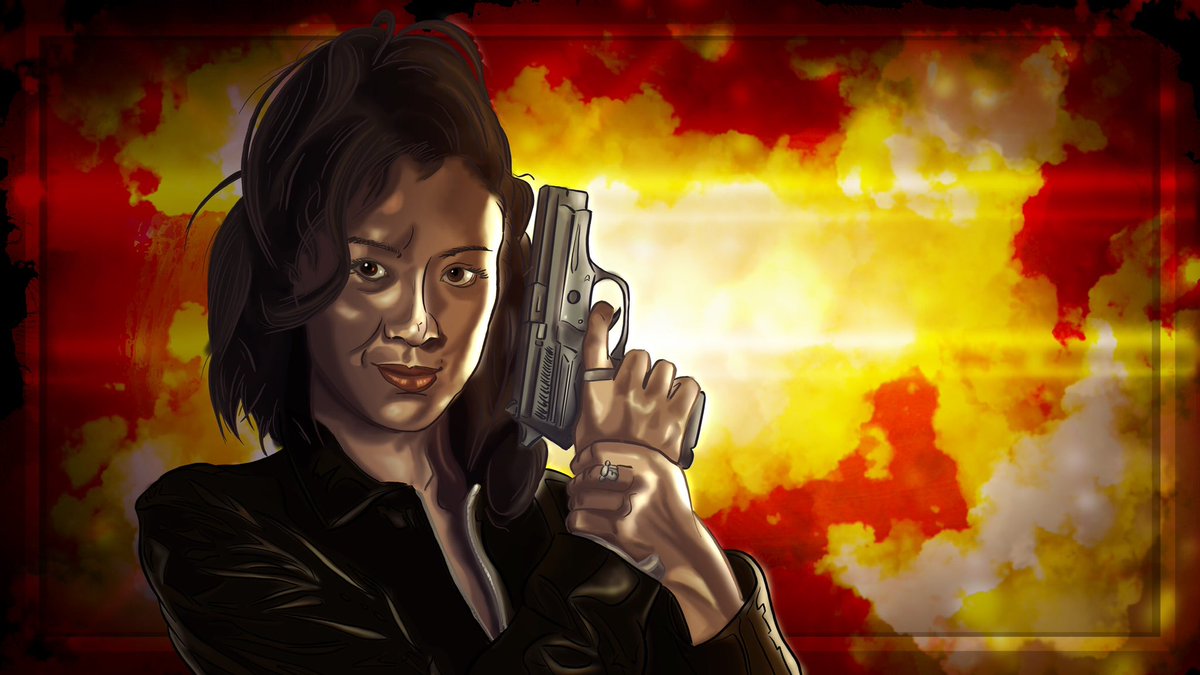 New video: youtu.be/acLK028g5r0

My last portrait of 2022 — #BondGirl number 18, Michelle Yeoh as Wai Lin from ‘Tomorrow Never Dies’.
#michelleyeoh #wailin #tomorrowneverdies #JamesBond #procreate #procreateportrait #procreateart