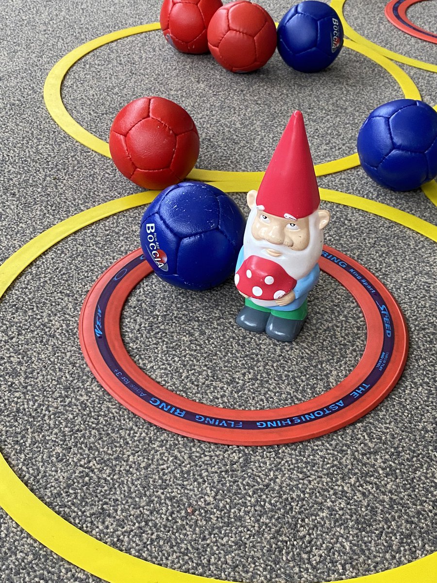 SportCare's tweet photo. Great to be back at @kewcaregroup Cleeve Lodge Care Home or should that be Cleeve Lodge Care Gnome😂. One day only by popular demand the Gnomes came out to play! A few got knocked over so there were plenty of star jump forfeits 🤸‍♂️ https://t.co/LddOgJ2KQK