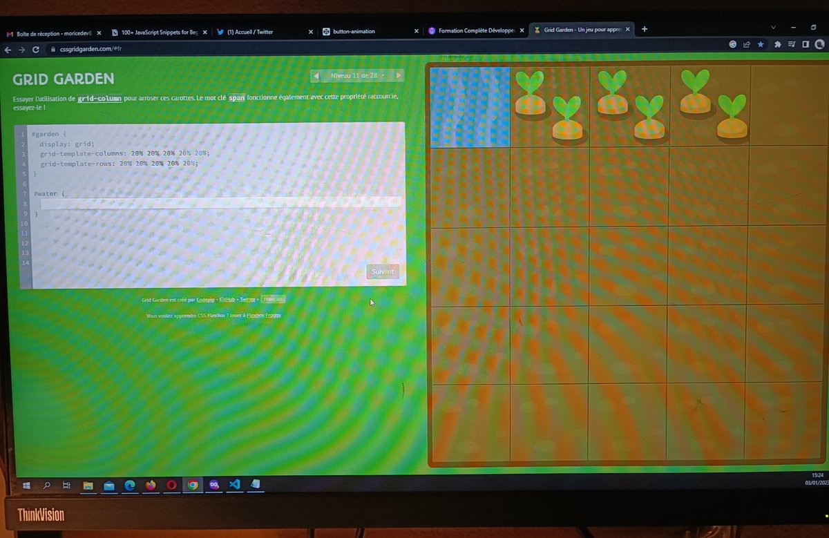 223coder's tweet image. Grid Css learning ...i&apos;m happy