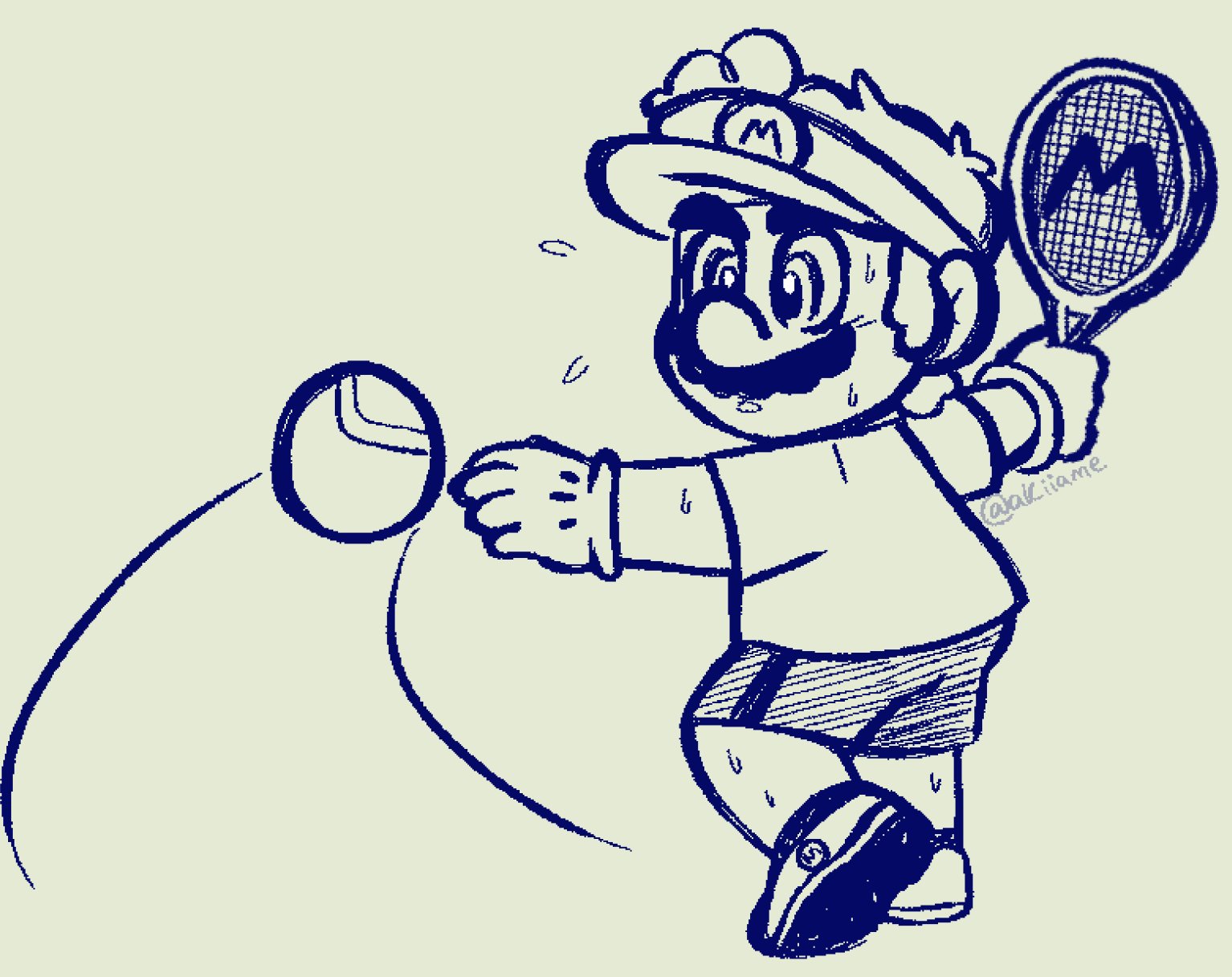 Super Mario Tennis Coloring Pages