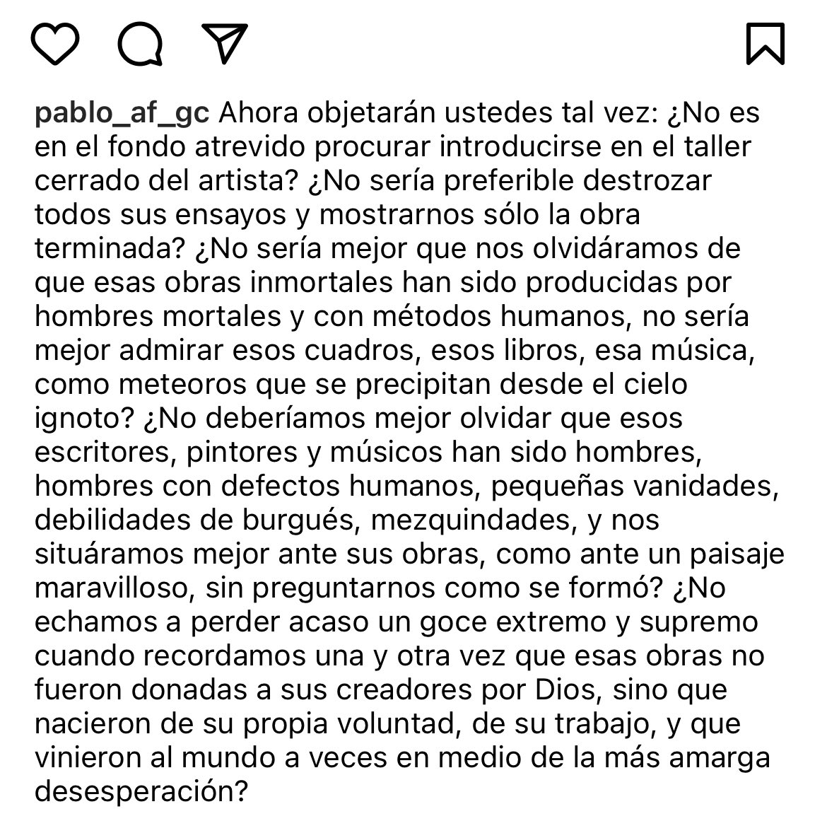 Pablo_A_F's tweet photo. “Cuanto más nos esforzamos por penetrar en su misterio personal, tanto más nos acercamos al arcano de su arte”

#elmisteriodelacreaciónartística #StefanZweig #Ensayo #Literatura #Sequitur https://t.co/zouSKysWrd