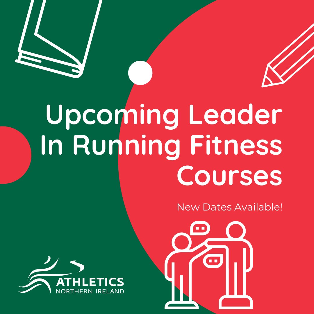 AthleticsNI's tweet photo. ๐ข New LiRF Courses Available ๐ข
Do you enjoy recreational running for fitness and health?
Well, our LiRF courses are perfect for you!
Sign up and find out more ๐
https://t.co/PYfqJFKzGi
#CoachingCourse #CoachDevelopement https://t.co/6i9RtQZyxJ
