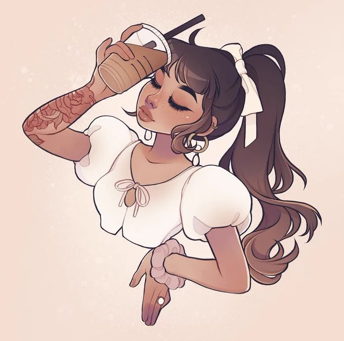 Two years of coffee girl progress 