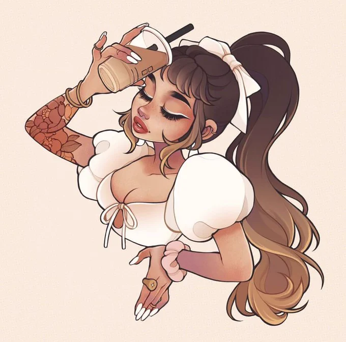 Two years of coffee girl progress 