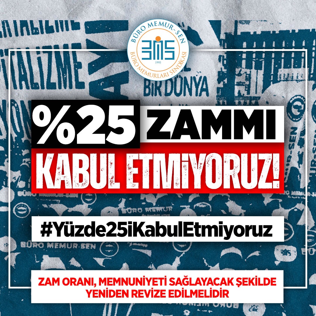 #Yüzde25iKabulEtmiyoruz