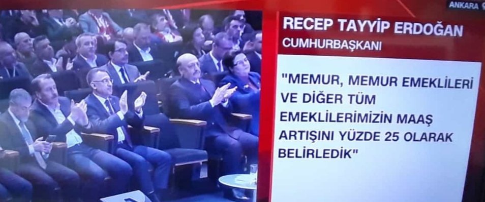 İşçilere % 54 zam verildi,
Yetkili İşçi Sendikası Genel Başkanı kabul etmeyip, masaya dahi oturmadı.
Memurlara % 25 zam verildi,
(ki bunun % 8 i enflasyon farkı)
Yetkili Memur Sendikası Genel Başkanı elleri patlarcasına alkışlıyor..
Yazık!!
#memur 
#zamlar 
#enflasyon