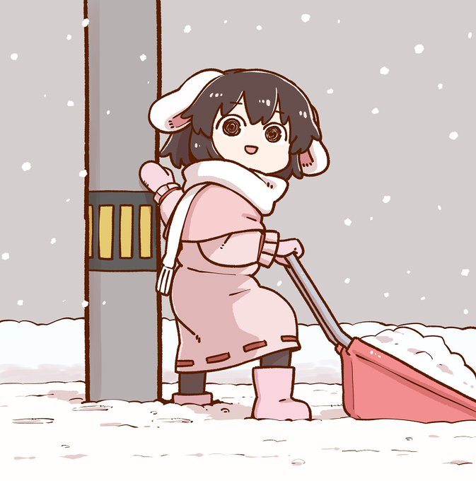 「シャベル 降雪」のTwitter画像/イラスト(新着)