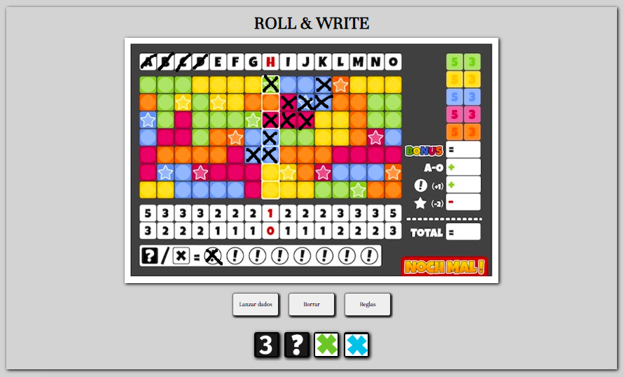 ¿Has creado un Roll &amp; Write y te gustaría tenerlo digitalizado y funcionando en tu propia web?

Una buena forma de recibir todo el feedback que necesitas para mejorar tu juego.

#rollandwrite 
#juegosdemesa 
#boardgamegeek 
#boardgamer 
#playtesting
#boardgameprototype