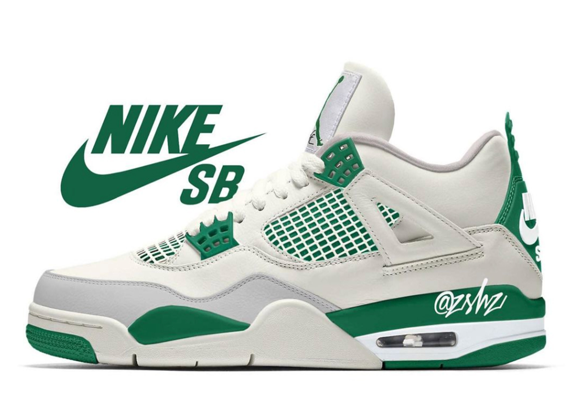 Nike SB x Air Jordan 4 'Pine Green' expected to release this March