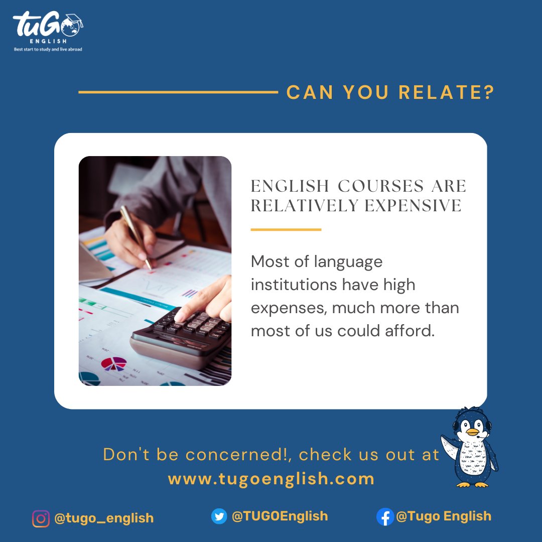 EdukasiMendunia's tweet image. Are you looking for #affordable #englishcourse where you can learn with #selfstudyprogram? We are here for you, Buddy!
#tugoenglish #selfstudy #1on1training #businessenglish #ieltspreparation #businessenglish #englishcourse #englishforall #scholarshipabroad #studyabroad
