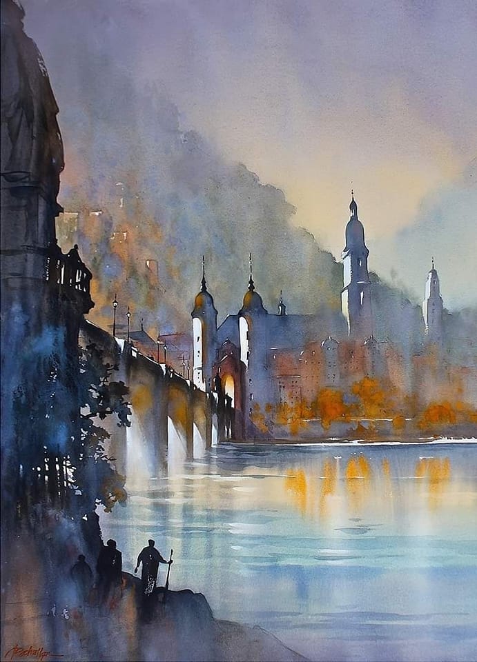 Altes Bridge, Heidelberg. Thomas W. Schaller