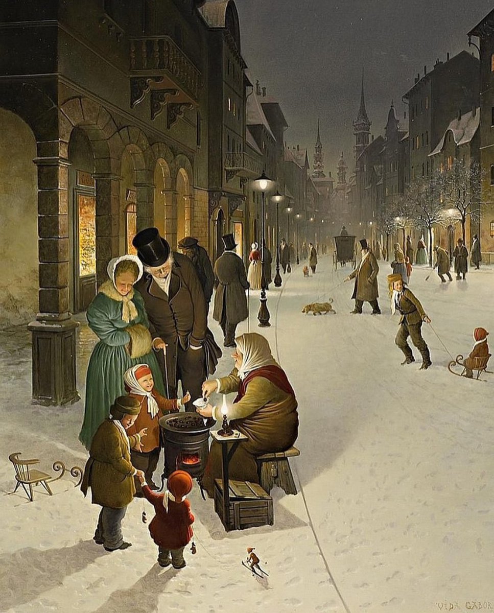 Sahin_Gonul's tweet photo. #VidaGabor “The Chestnut Vendor”#oilpainting #painting #peinture #resim #ressam #pintura #絵画 #malerei #живопись #art #arte #sanat https://t.co/QgxNKzS5Da