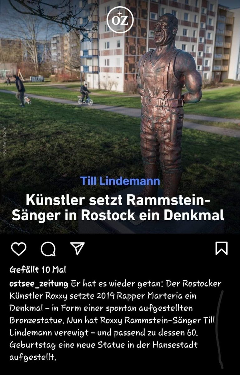 A monument of Till was erected in Rostock, Mecklenburg-Vorpommern, Germany

Credit: Marie Susann Schacht Ranmstein Army FB