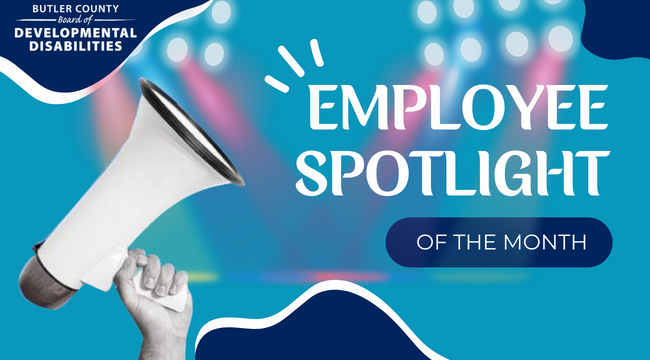 CountyButler's tweet photo. New to 2023 - BCBDD Employee Spotlight! Help us pay tribute to our incredible staff by taking a moment to nominate someone you think is doing great work for the DD community! Every month, we'll select 1 BCBDD employee to be in the spotlight! Nominate here: https://t.co/FIuBx7J2qs https://t.co/VmAZ4Txxt9