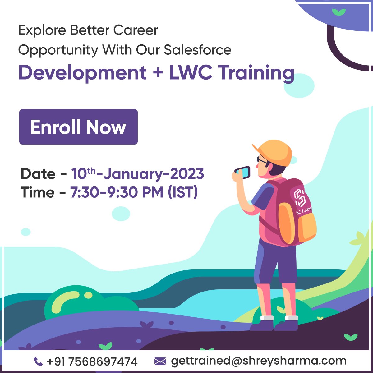 s2_labs's tweet photo. We are coming with our Salesforce Development + LWC Training.
Register Now
+91 7568697474
#salesforce #salesforcebatch #career #job #salesforcejob #salesforcecareers #developer #salesforcedeveloper #salesfoceLWC #lwcbatch #engineering #salesforcedeveloper #development #Careers https://t.co/TNiHlKQBER