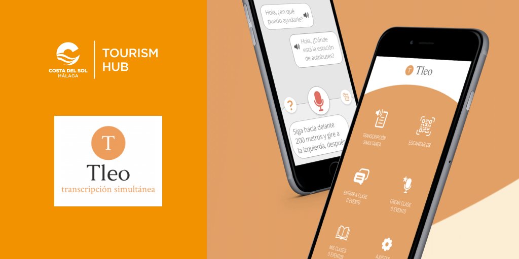 typcostadelsol's tweet photo. Otro de los finalistas de #CostadelSolHUB es #Tleo. Este servicio de transcripción simultánea para personas no oyentes, les permite comunicarse de manera rápida y sencilla con alojamientos o restaurantes. ¡Apostar por la accesibilidad es uno de nuestros pilares! Enhorabuena. 👏 https://t.co/zkhpHnGWp5