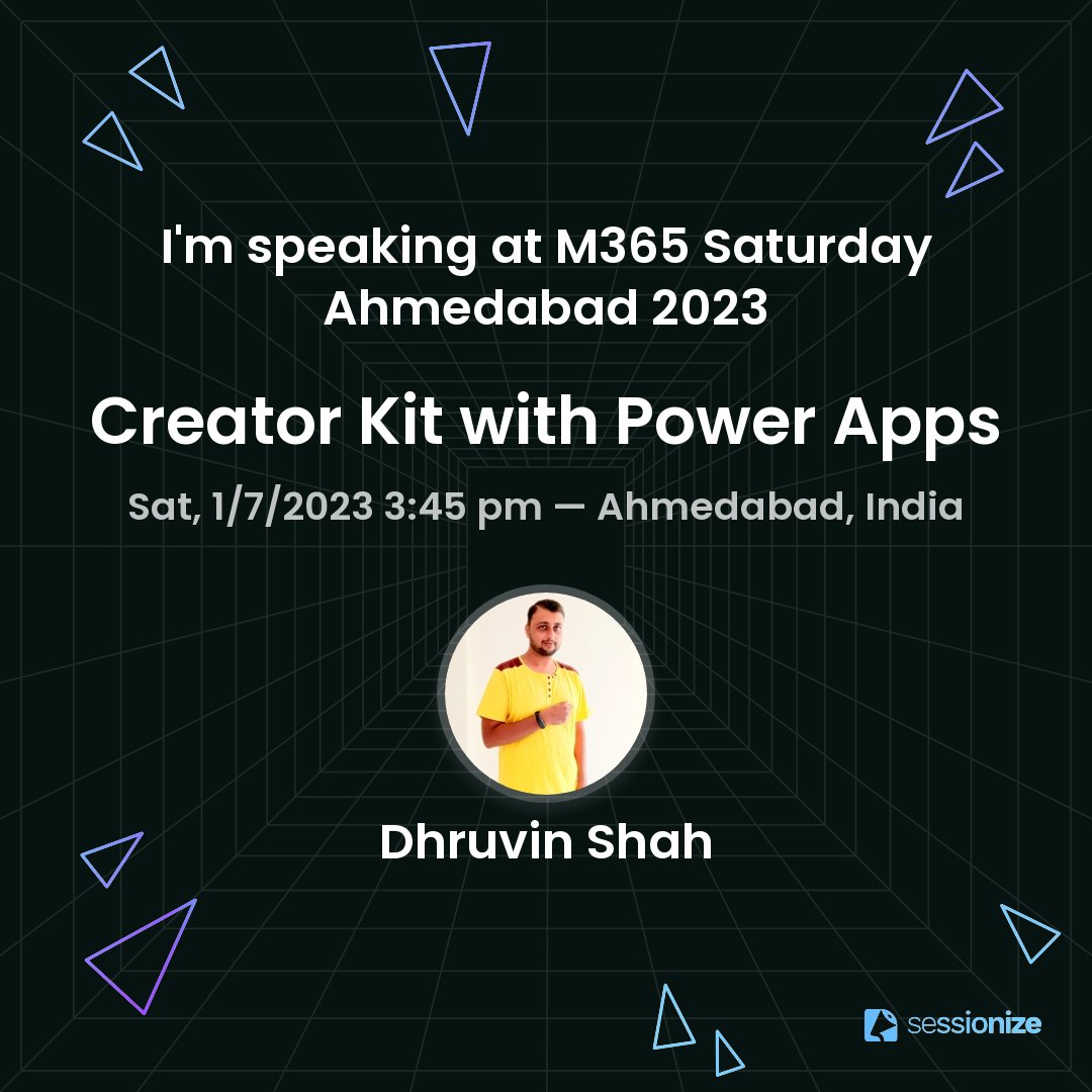 Kirti Prajapati (@kirtipprajapati) on Twitter photo Join <a href="/DhruvinShah16/">Dhruvin Shah | Microsoft MVP and MCT | YouTuber</a> at M365 Saturday Ahmedabad 2023 as he will be speaking on Creator Kit with Power Apps
Event Details: lnkd.in/d-KWmwp8
<a href="/M365Ahmedabad/">M365Ahmedabad</a>
#spsevents #microsoft <a href="/rapidcircle/">Rapid Circle</a>
<a href="/Synoptek/">Synoptek</a>
@SoHodragon
<a href="/Ganpat_Uni/">Ganpat University (GUNI), India</a> Join <a href="/DhruvinShah16/">Dhruvin Shah | Microsoft MVP and MCT | YouTuber</a> at M365 Saturday Ahmedabad 2023 as he will be speaking on Creator Kit with Power Apps
Event Details: lnkd.in/d-KWmwp8
<a href="/M365Ahmedabad/">M365Ahmedabad</a>
#spsevents #microsoft <a href="/rapidcircle/">Rapid Circle</a>
<a href="/Synoptek/">Synoptek</a>
@SoHodragon
<a href="/Ganpat_Uni/">Ganpat University (GUNI), India</a>