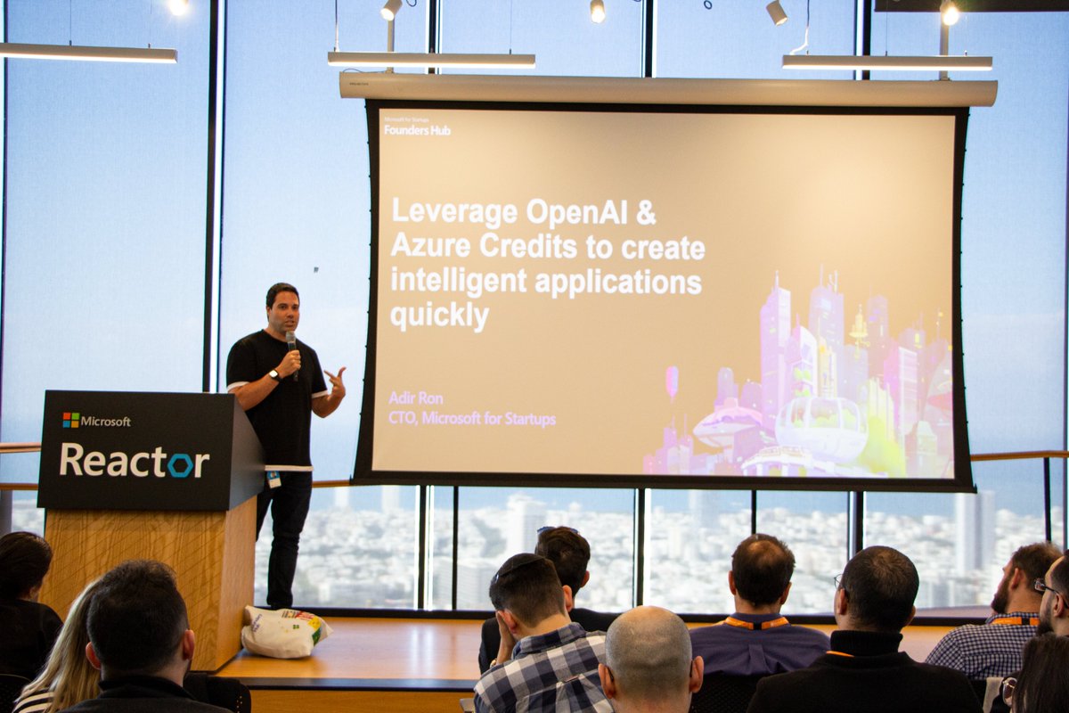 adir_ron's tweet photo. Last week, we hosted the very first Founders Hub Welcome Event in Israel, aimed for the new startups in the program.

Thank you for the ~170 startups that participated and explored with us how to leverage the amazing technologies offered exclusively in @msft4startups https://t.co/magwFw1eu6