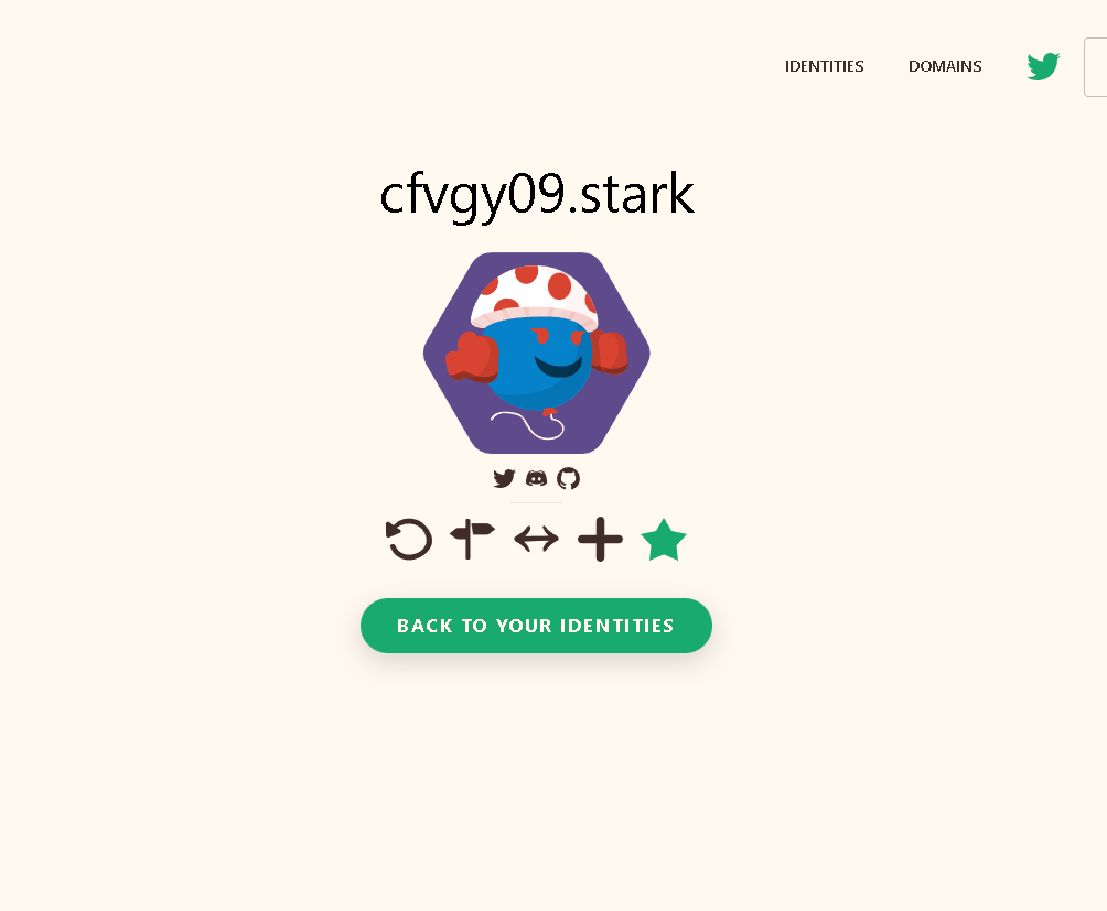 cfrvgy09's tweet photo. I claimed my ".stark" domain name on 
@Starknet_id

Claim yours before it's too late for a big surprise 👀 ... 

#StarkNet #StarknetIdOdyssey https://t.co/efipoIzDrD