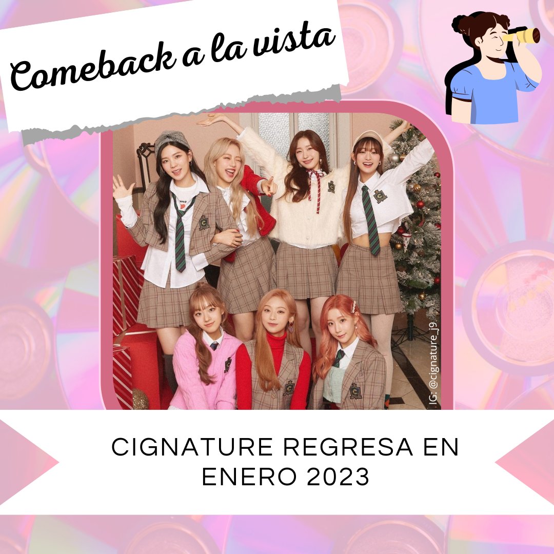 imlizii's tweet image. Comeback a la vista! 👀
#Cignature regresa con "My Little Aurora" un nuevo álbum Ep el próximo 17 de enero a las 6pm (KST) será el lanzamiento del álbum y del MV
.
#kentertainment #comeback #girlgroup #kmusic
