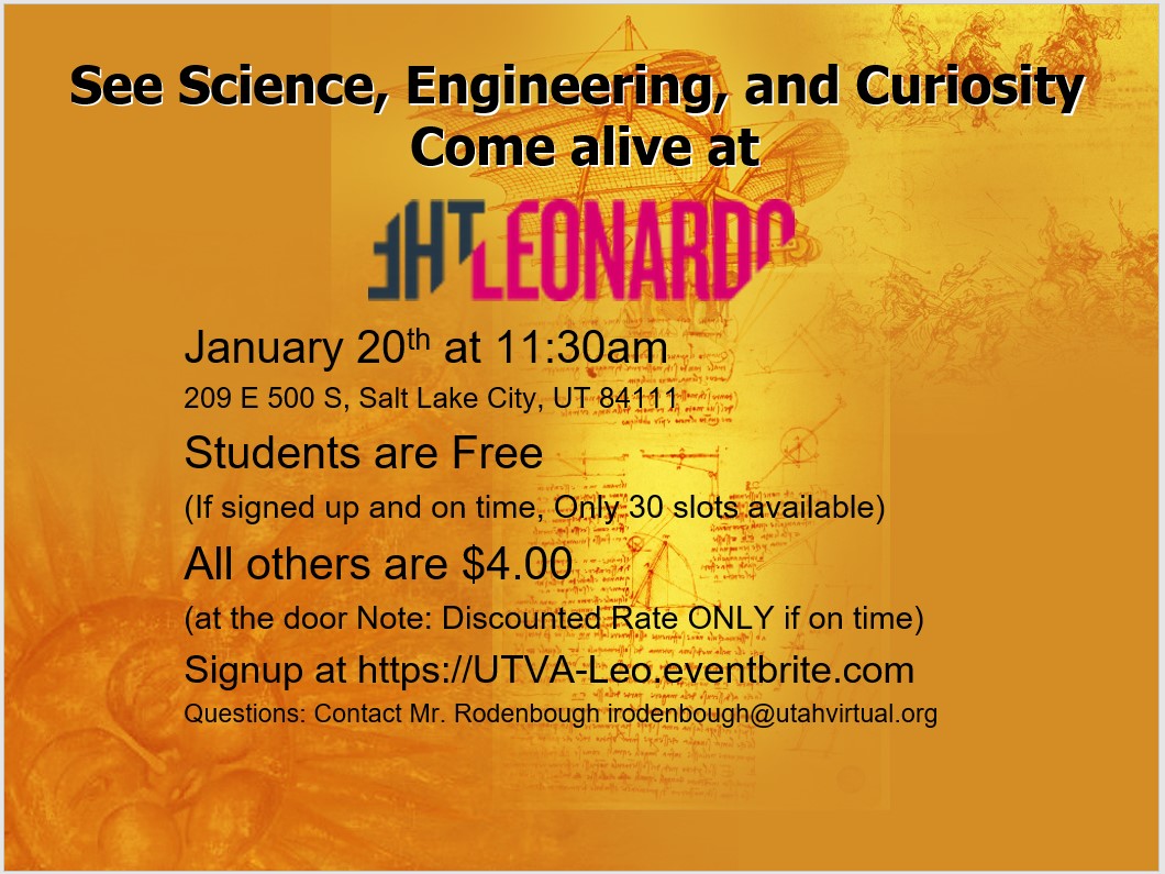 utvatransition's tweet photo. Come join us for the January Transition Outing at the Leonardo. Sign up at https://t.co/ljtmMCCDYG https://t.co/pdLsPIW1CL