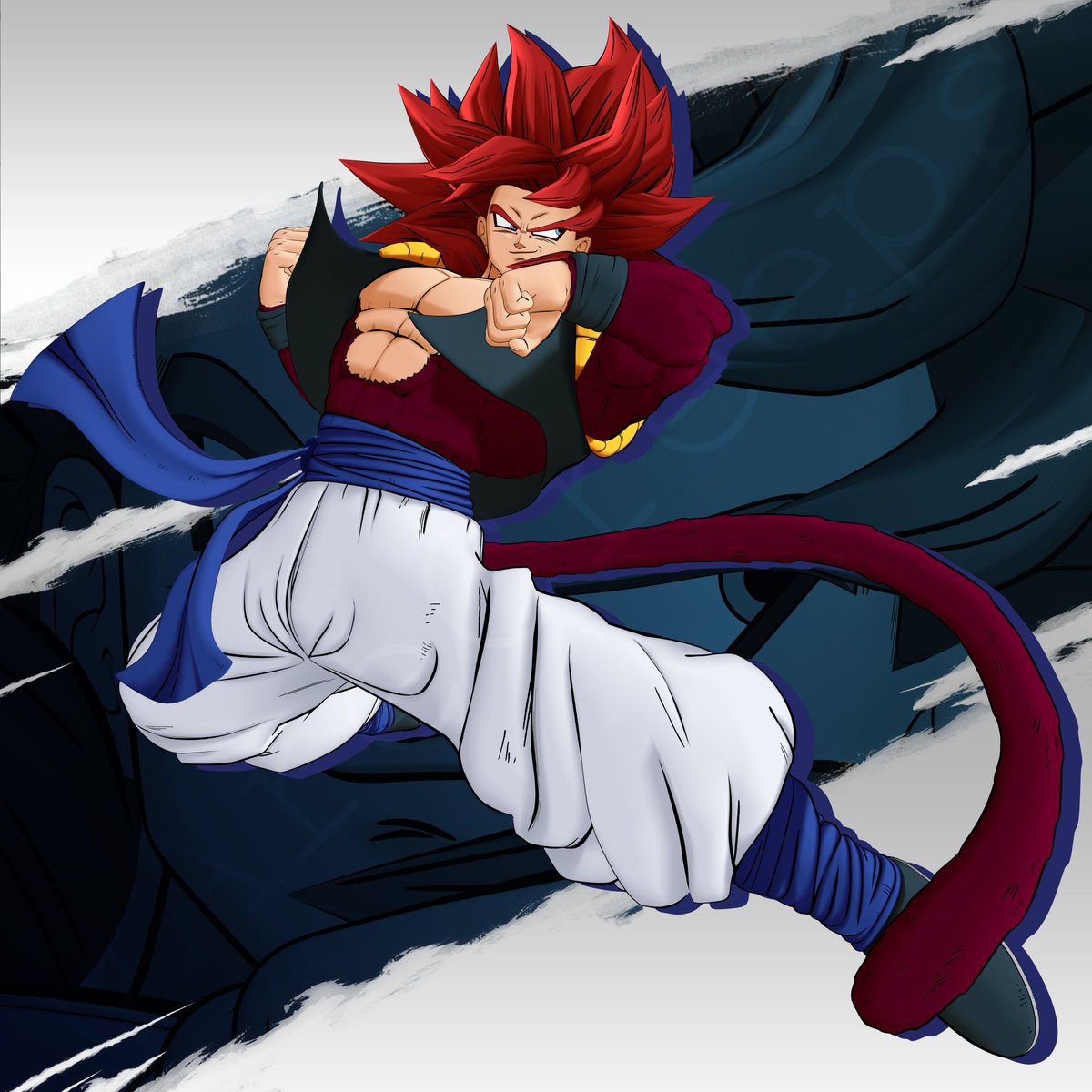 gogeta, vegetto, vegetto, and gogeta (dragon ball and 3 more) drawn by  jiajiajiajiaa