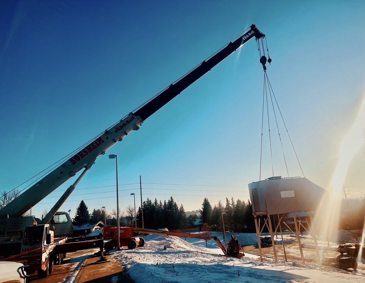 Bismarck_State's tweet photo. The energy industry is growing and so is Bismarck State College!
Last week the Nacelle tower located on the west lawn of the National Energy Center of Excellence on the BSC campus (2016) was moved towards the east lawn of the building. The tow... https://t.co/6tbjRfdVED
#NDpoly https://t.co/10asYXrp17