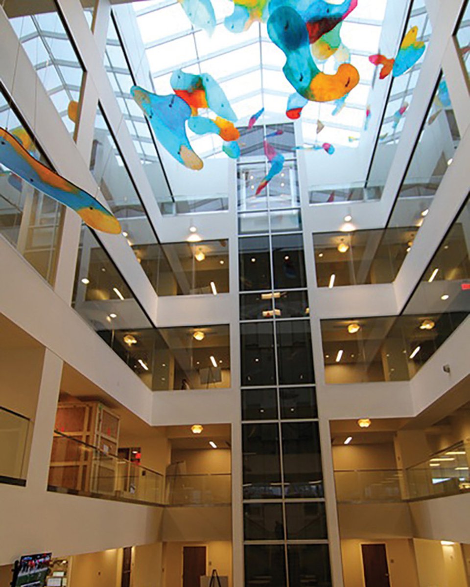 Need inspiration for a #commercial retrofit? Here's a testament to the natural light effect. #Architects at Volcon revitalized the five-story atrium of the Equity Trust Company building with a VELUX Pinnacle #Skylight System. Read the full case study: bit.ly/3vBwtlC